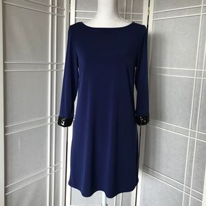 Like New 💙 Royal Blue 🖤 Black Sequin Cuff Dress
